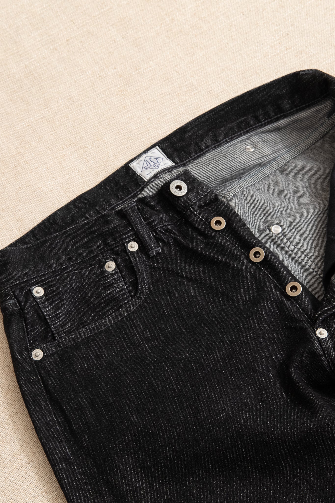 No.10 12oz Five Pocket Pants - Black Deep Wash