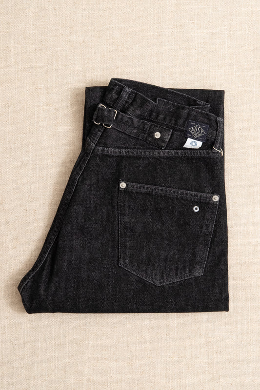 No.10 12oz Five Pocket Pants - Black Deep Wash