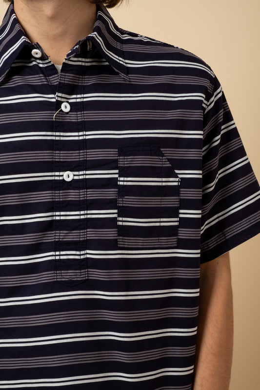 No.1 Shirt Horizontal Stripe - Navy