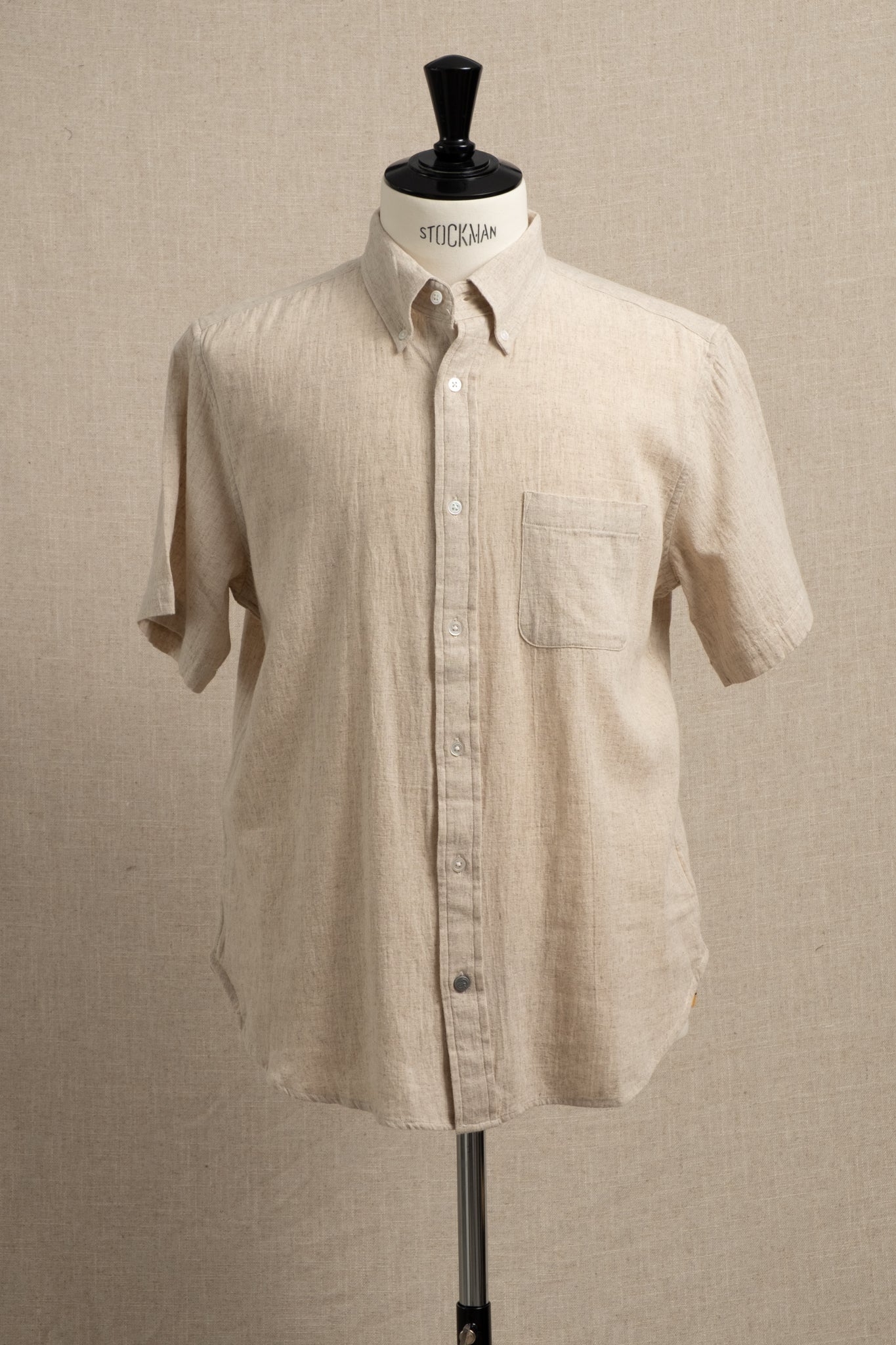 No.6 Short Sleeve Stout Weave - Natural