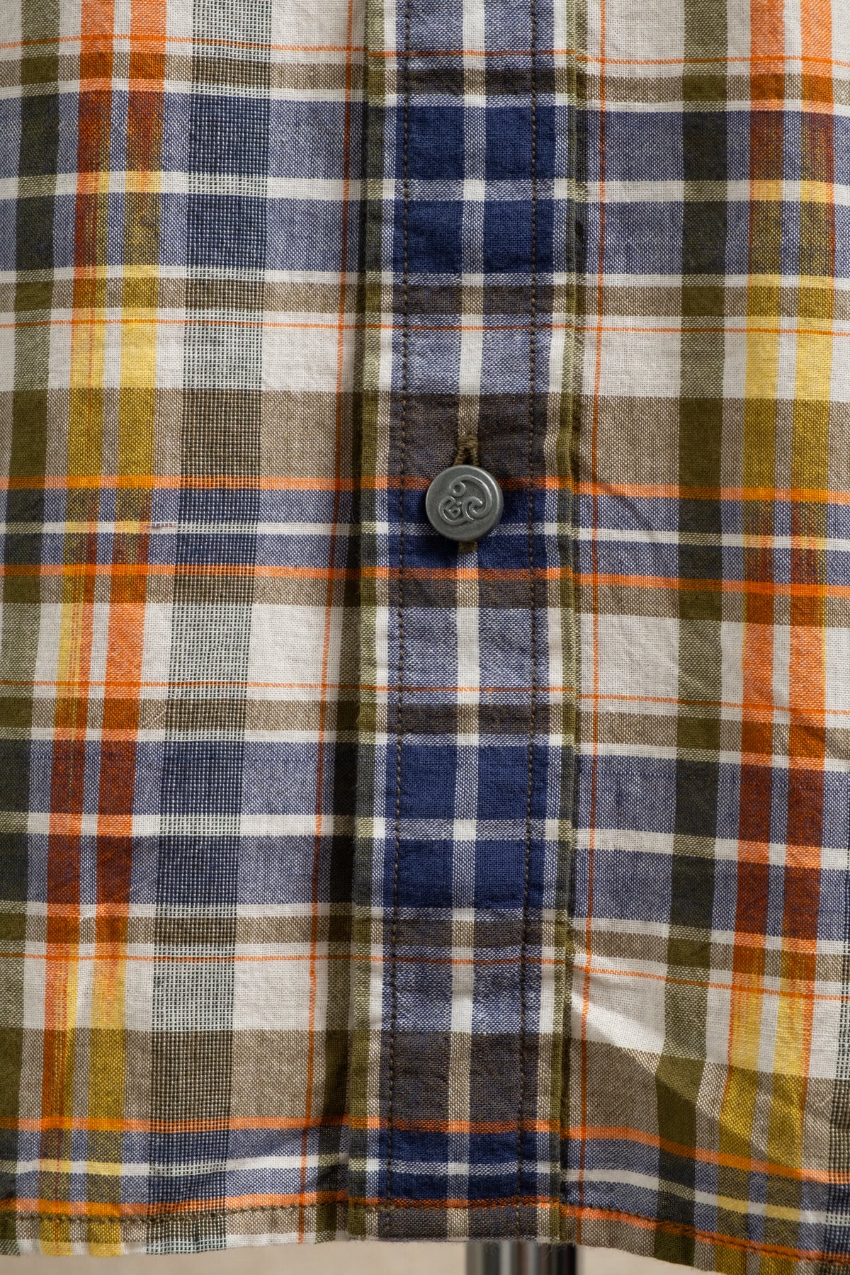No.6 Short Sleeve Ikat Check - Multi