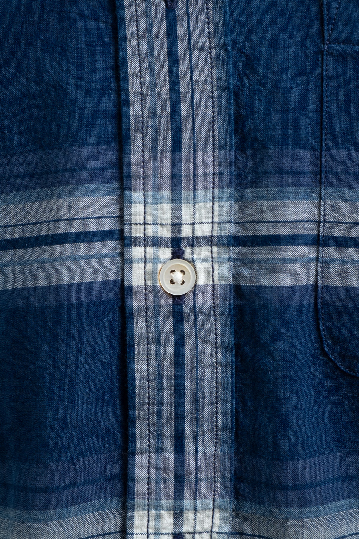 No.6 Short Sleeve Madras Check - Navy x White