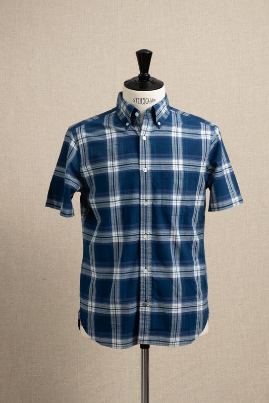 No.6 Short Sleeve Madras Check - Navy x White