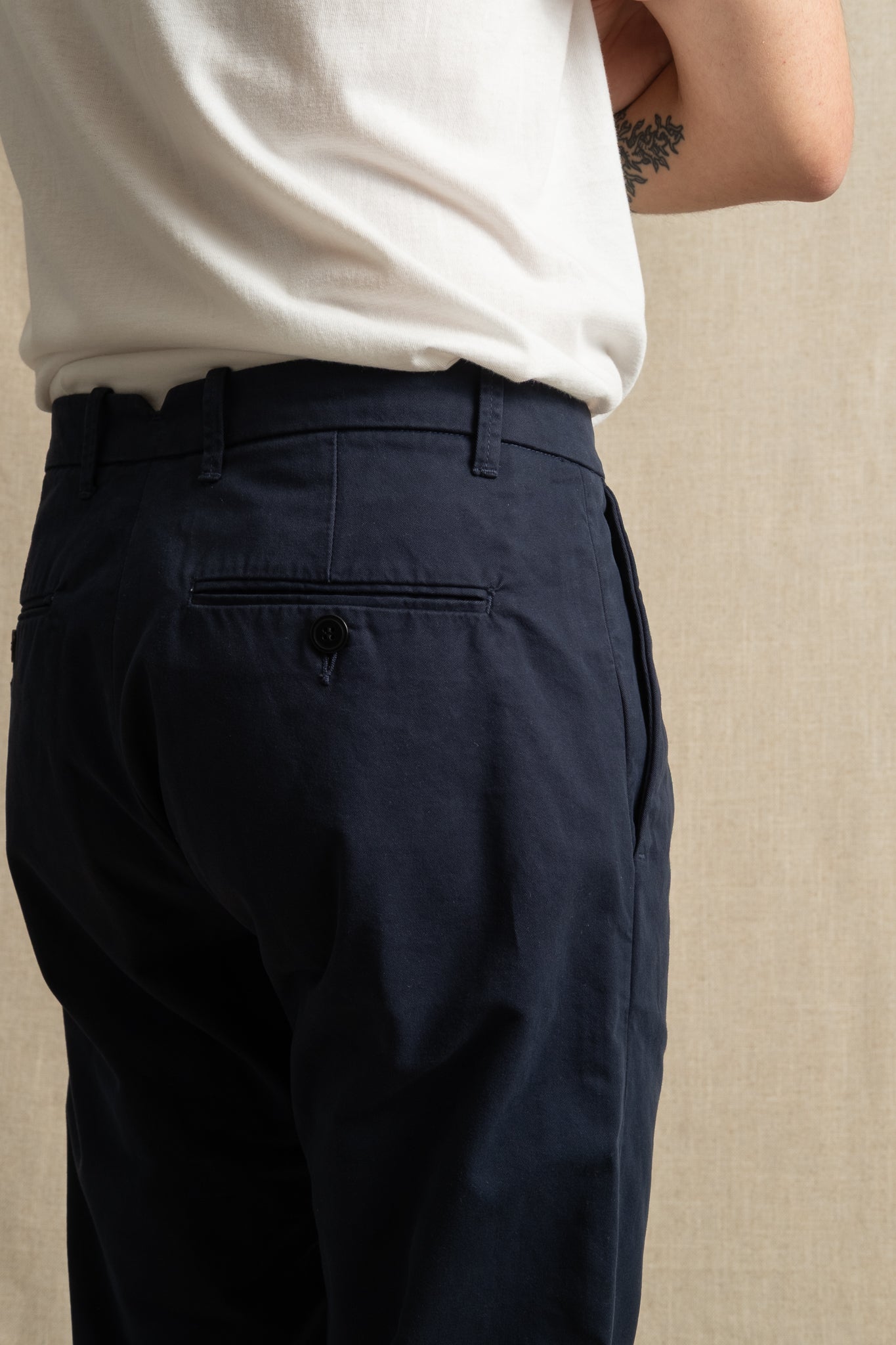 Officer Pants Double Twisted Twill - Dark Blue