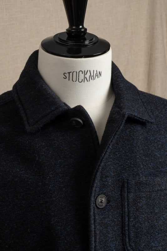 Ormiston Jacket Speckled Wool - Navy