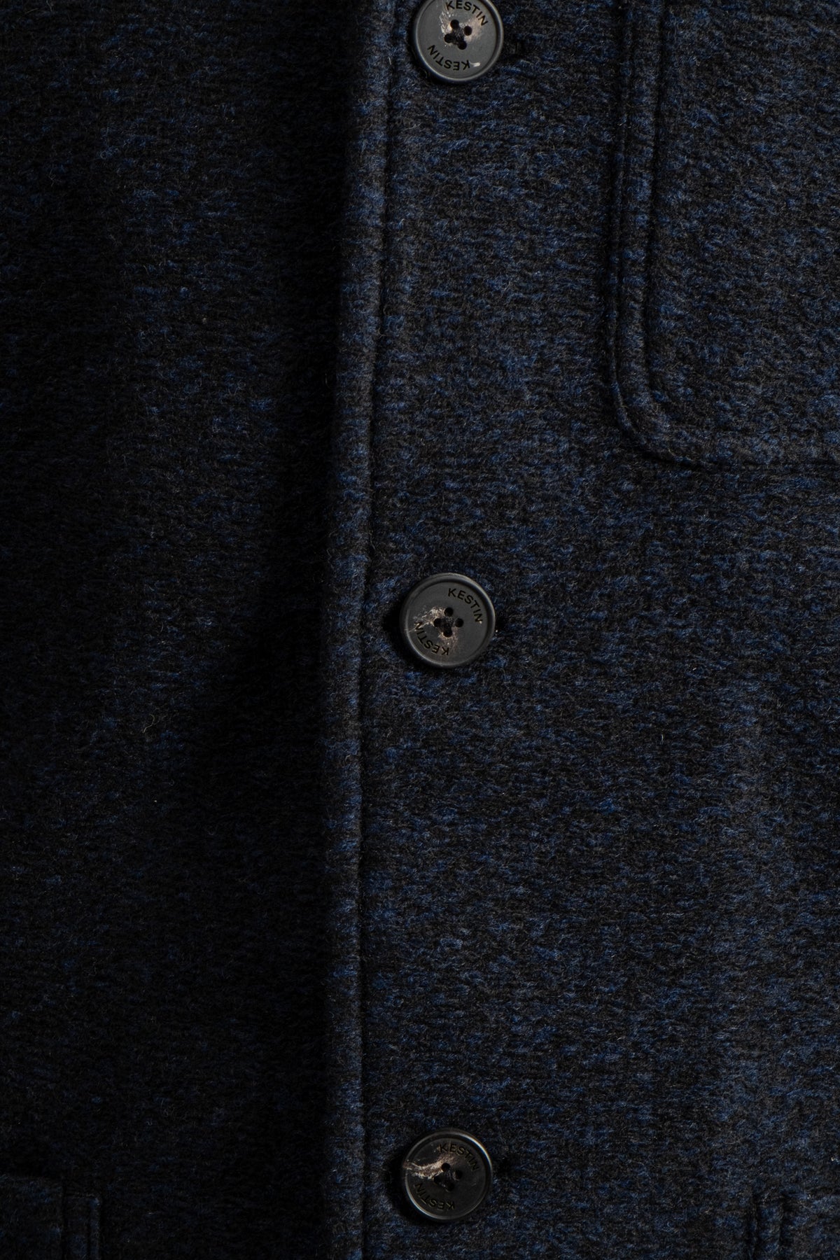 Ormiston Jacket Speckled Wool - Navy