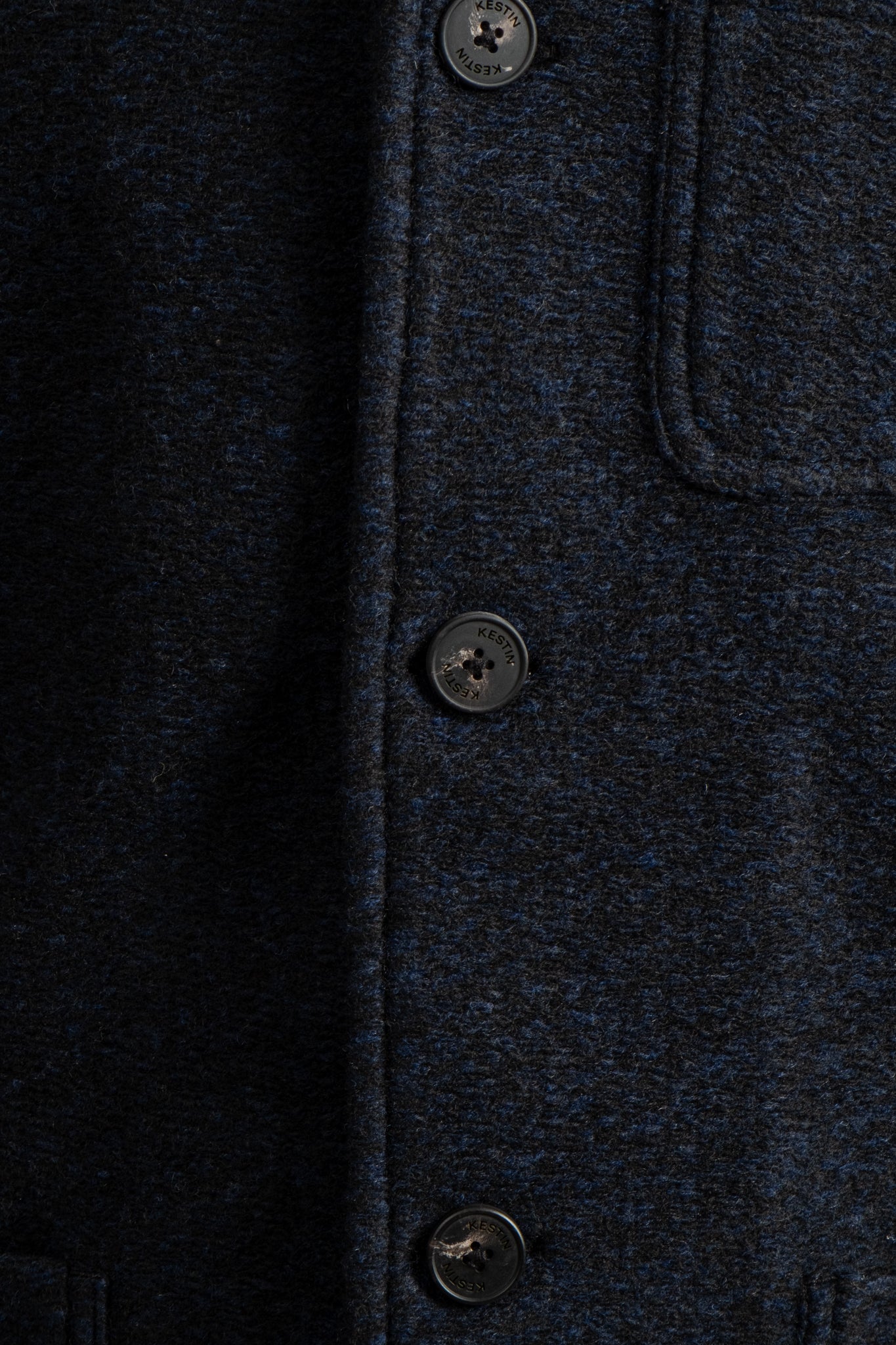 Ormiston Jacket Speckled Wool - Navy