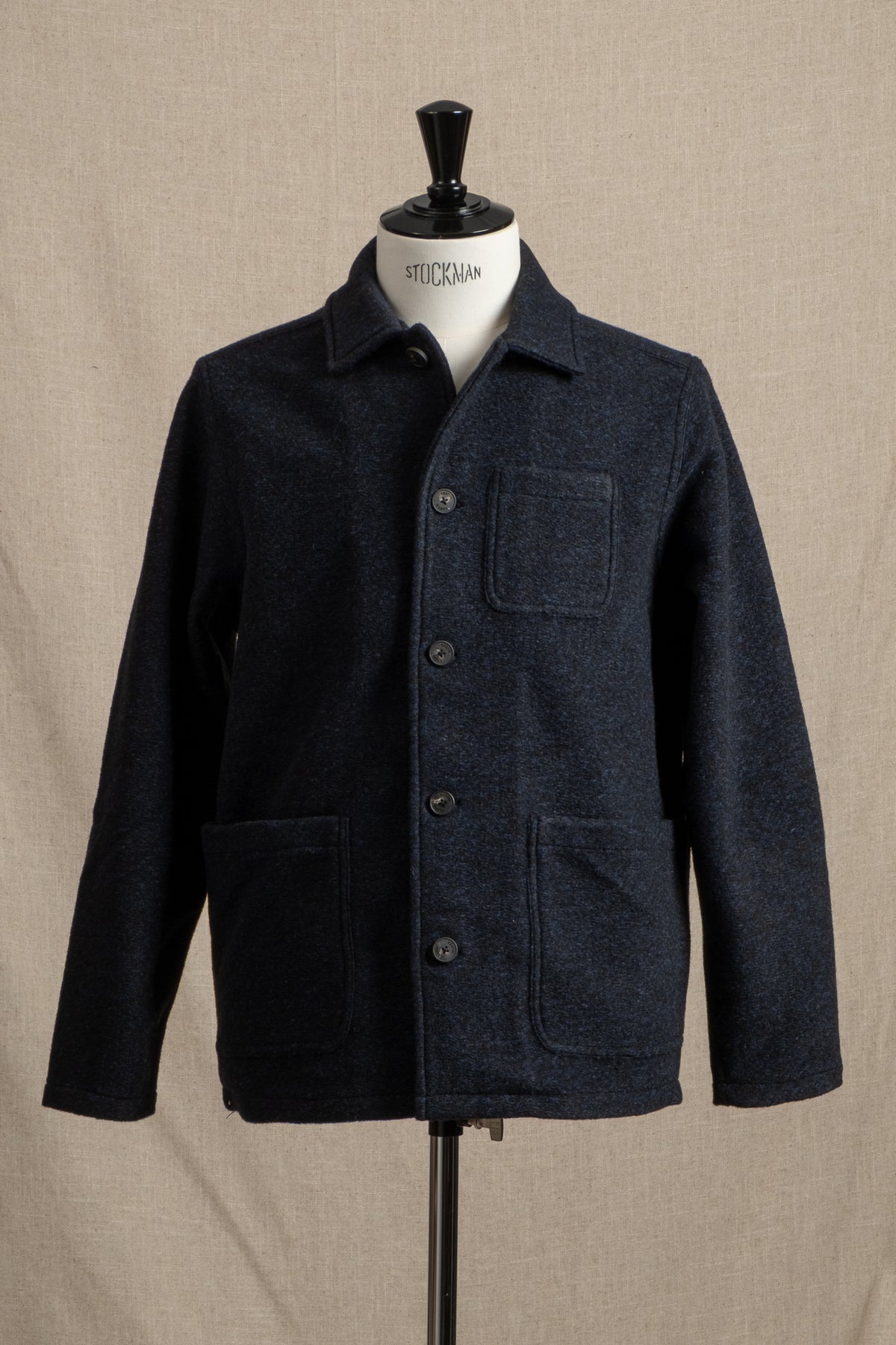 Ormiston Jacket Speckled Wool - Navy