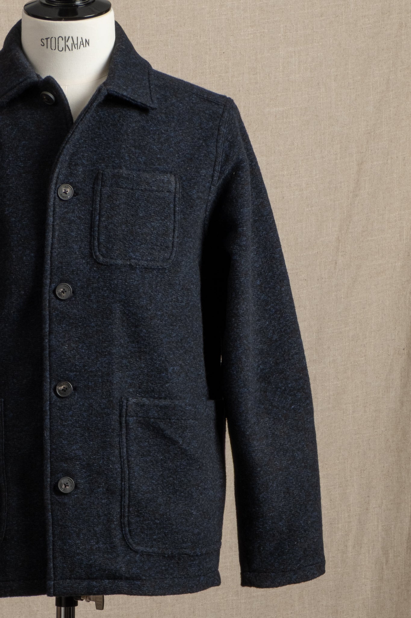 Ormiston Jacket Speckled Wool - Navy