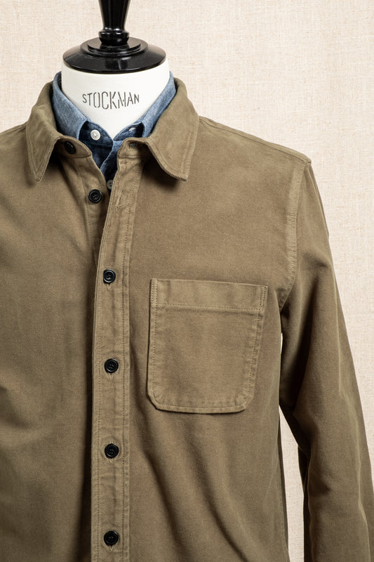 Overshirt Soft Moleskin - Olive
