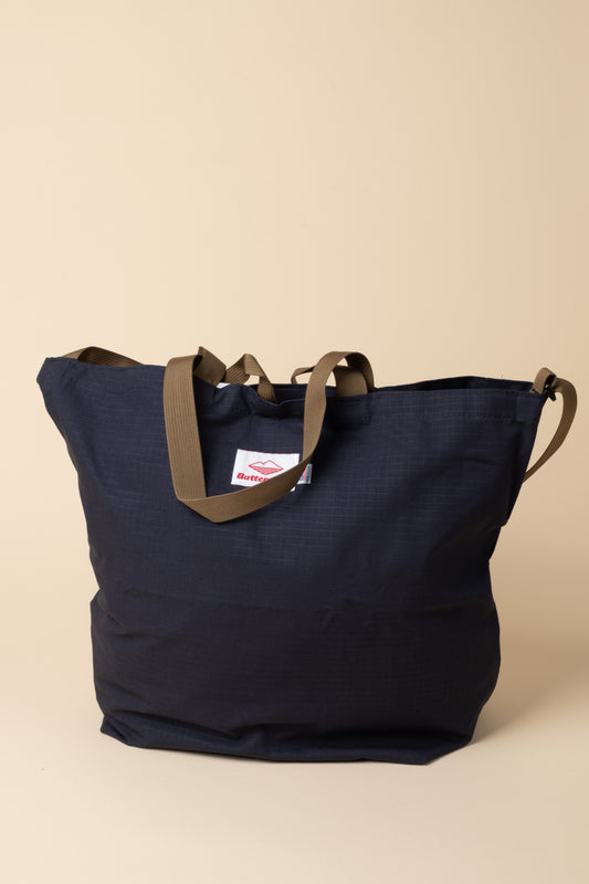 Packable Tote Cotton Ripstop - Navy