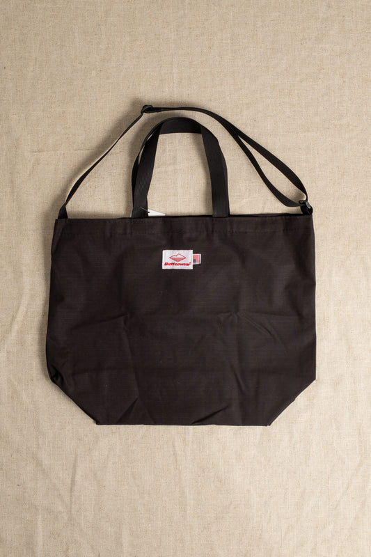 Packable Tote Cotton Ripstop - Black