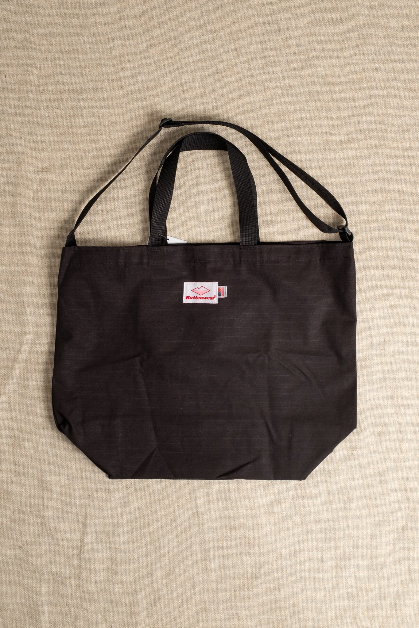 Packable Tote Cotton Ripstop - Black