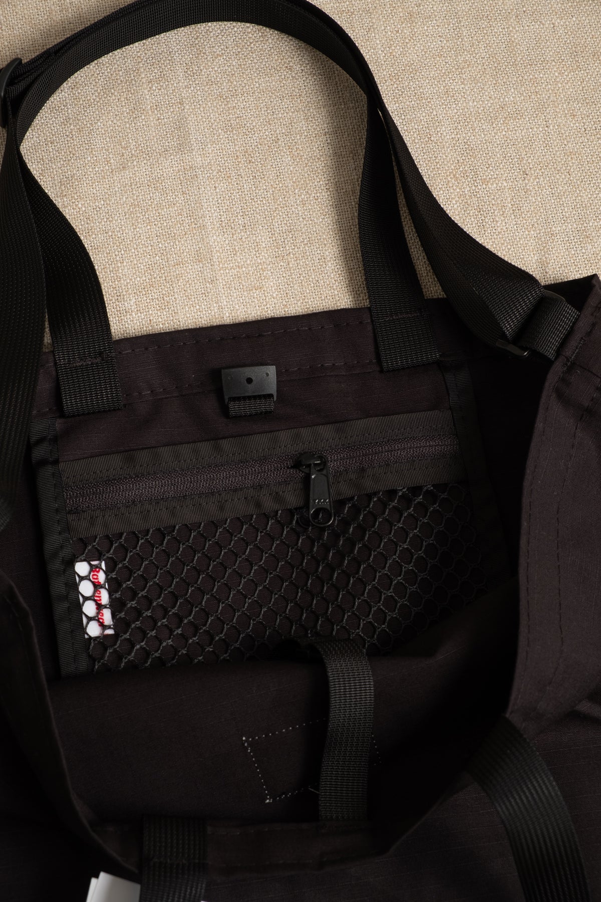 Packable Tote Cotton Ripstop - Black