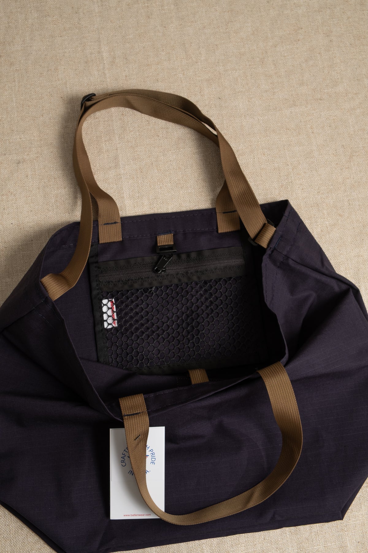 Packable Tote Cotton Ripstop - Navy