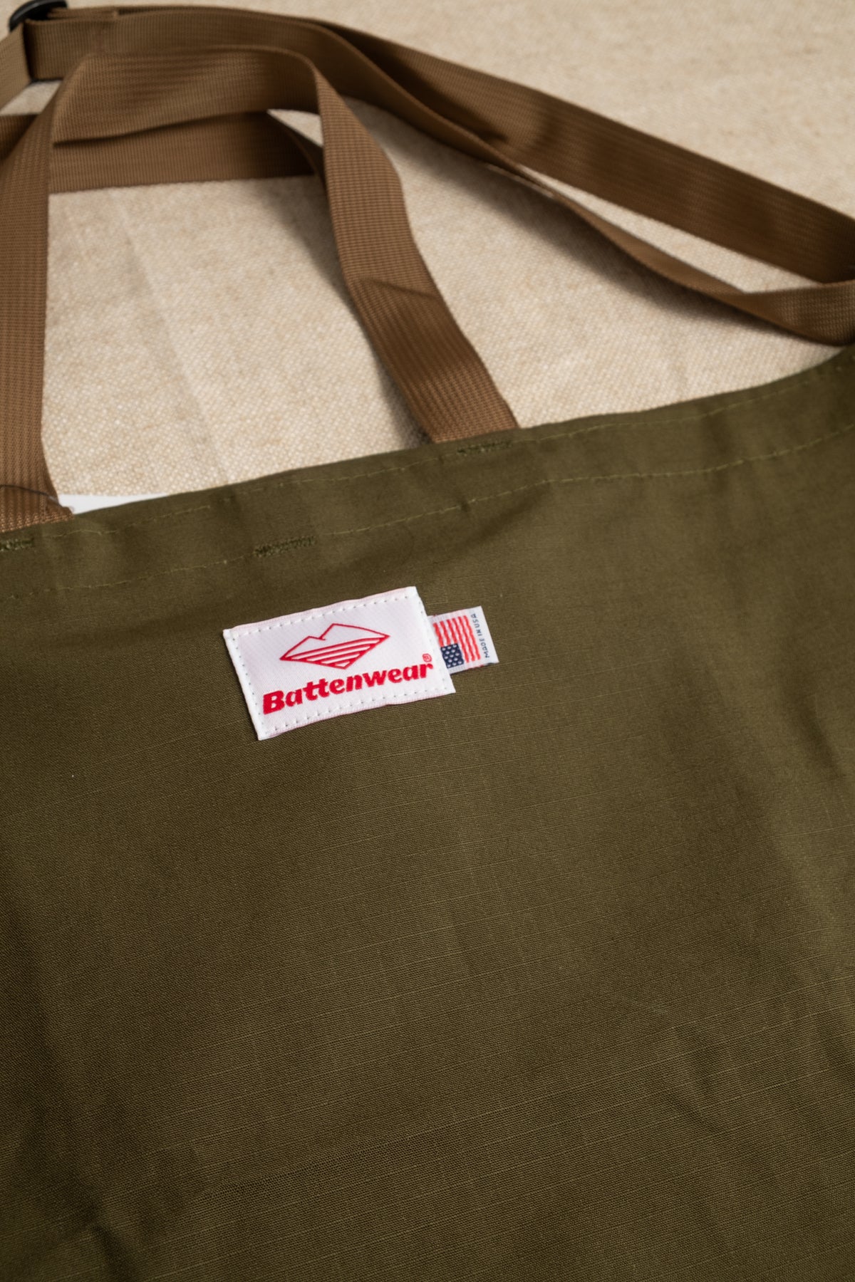 Packable Tote Cotton Ripstop - Olive