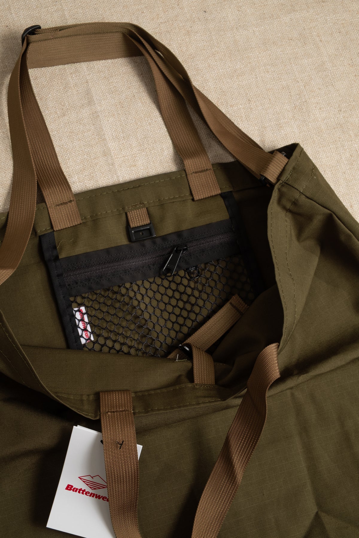 Packable Tote Cotton Ripstop - Olive