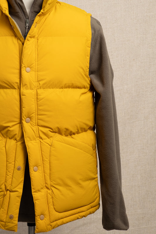 Pathhead Recycled Nylon Puffer Vest - Yellow
