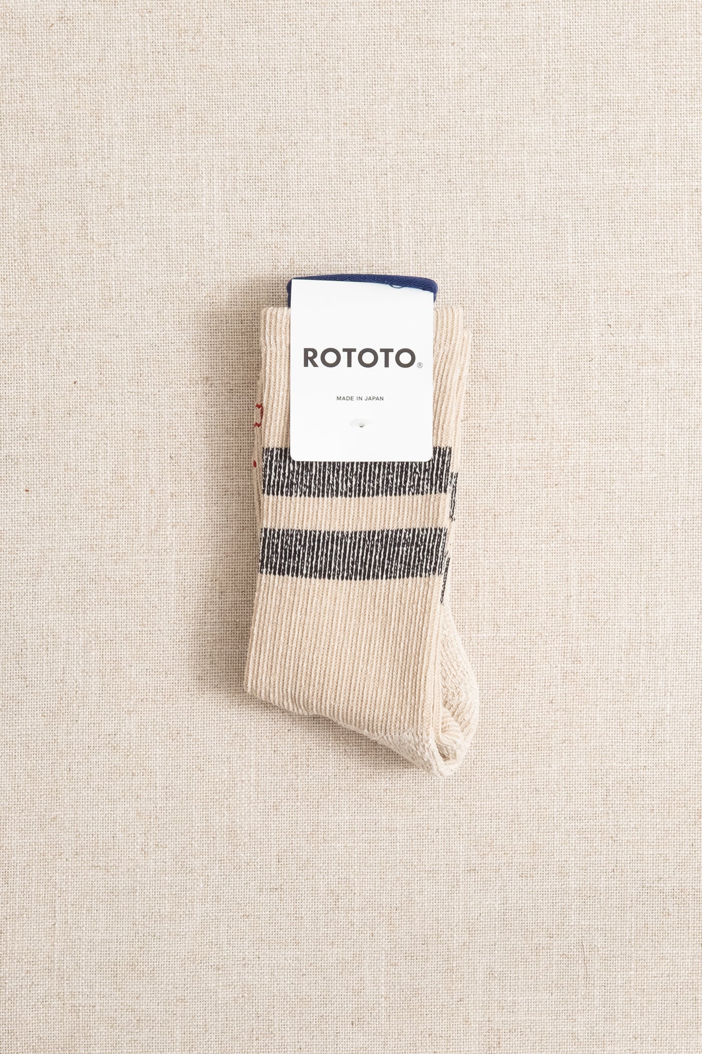 Pile Stripe Marl - Beige x Black