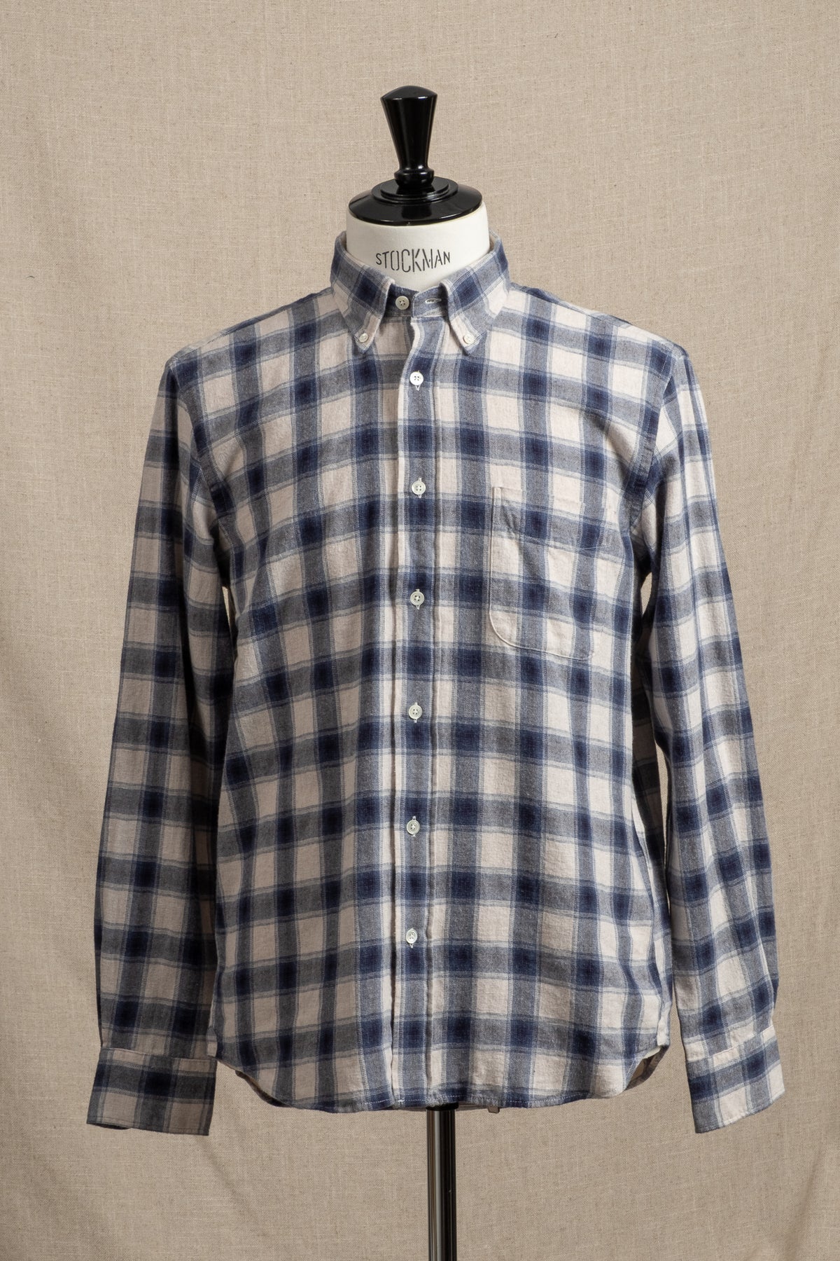 Pitt Shirt - Natural & Blue