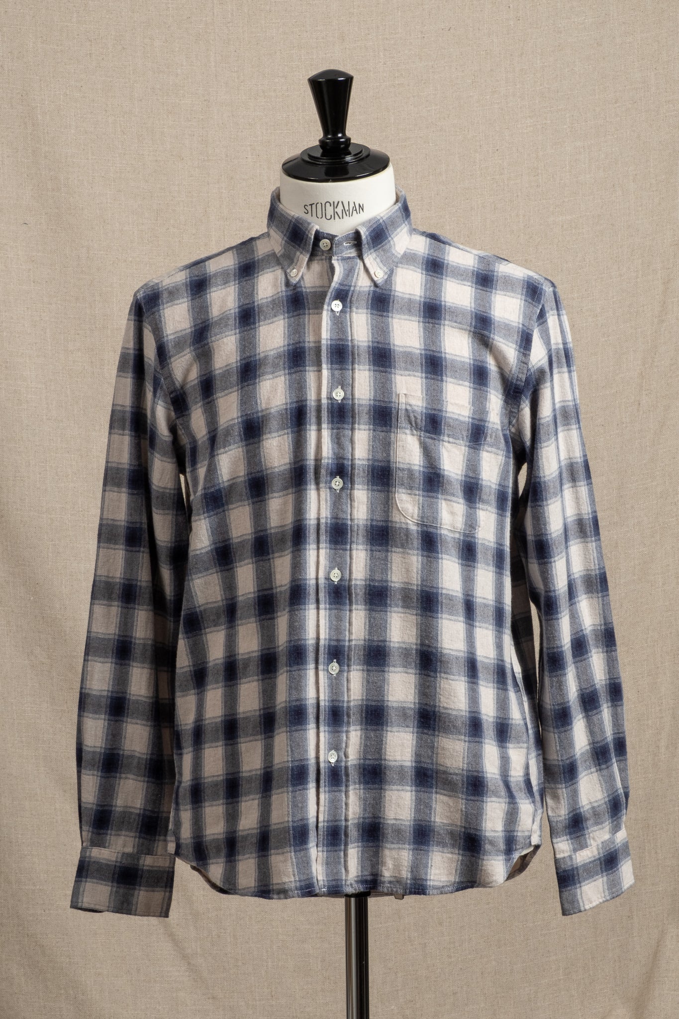 Pitt Shirt - Natural & Blue