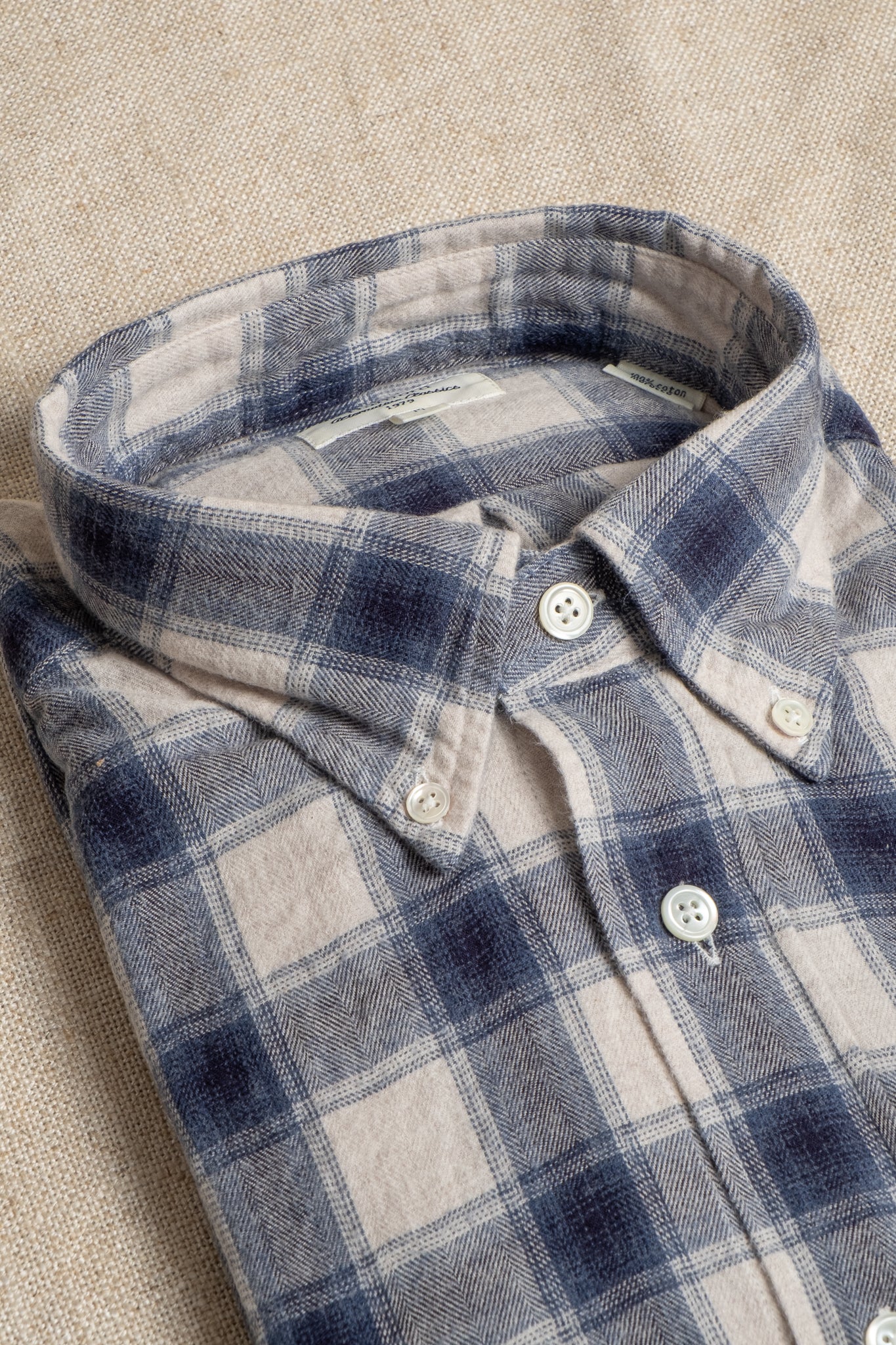 Pitt Shirt - Natural & Blue
