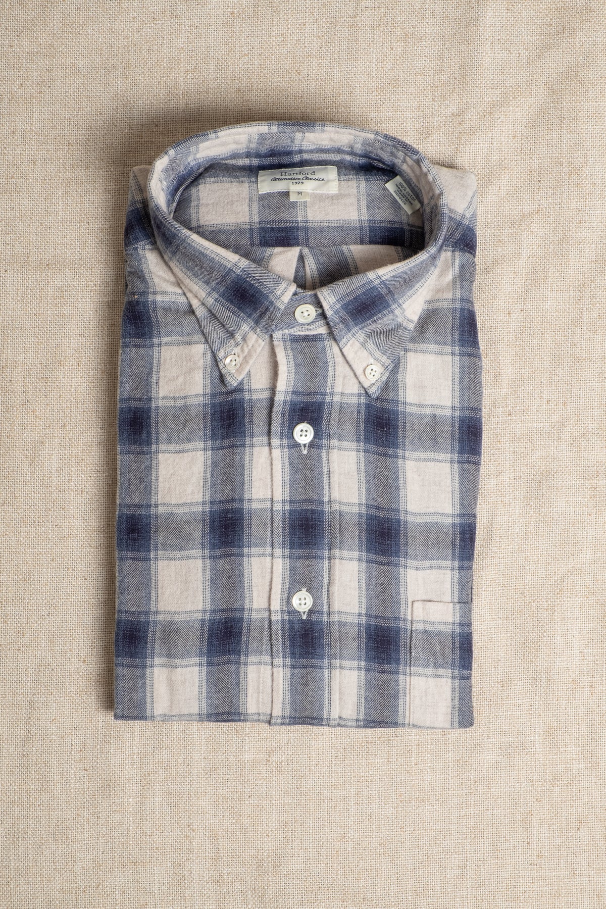 Pitt Shirt - Natural & Blue