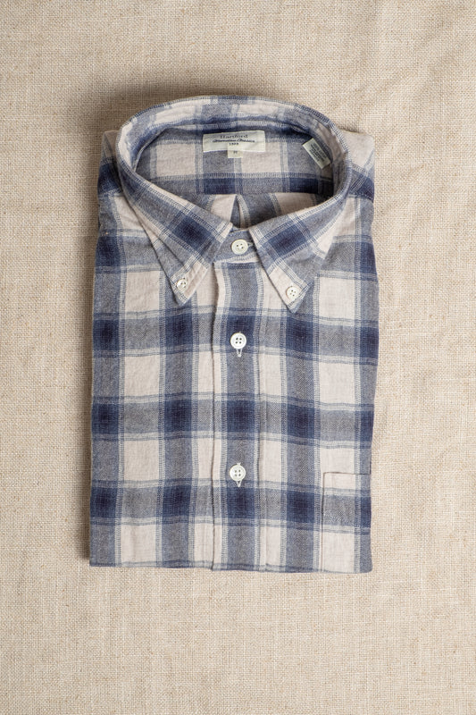 Pitt Shirt - Natural & Blue