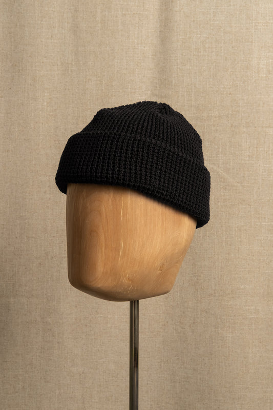Waffle Watch Cap - Black
