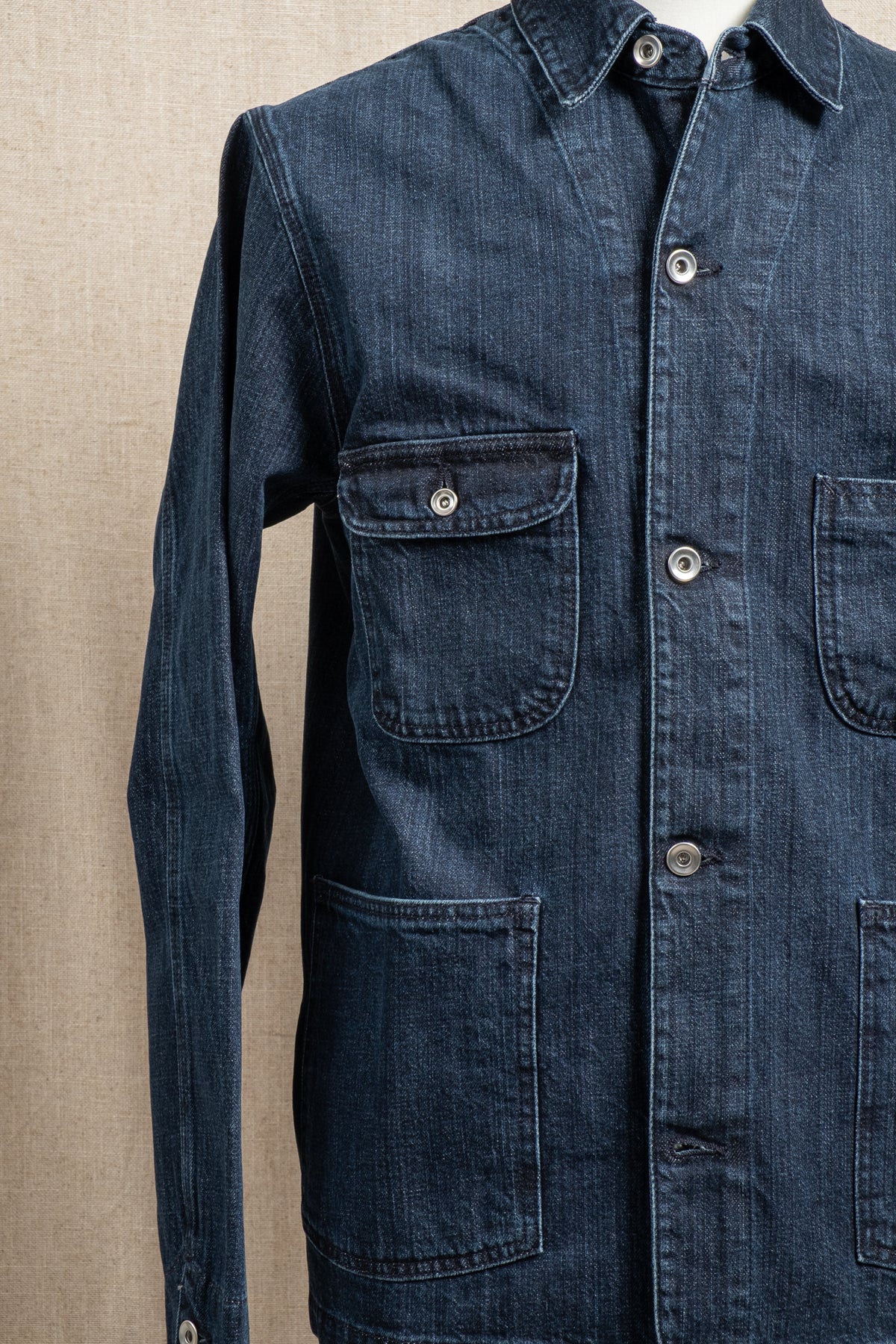 Railway Jacket 12.5oz Slub RG Cotton - Dark Stone