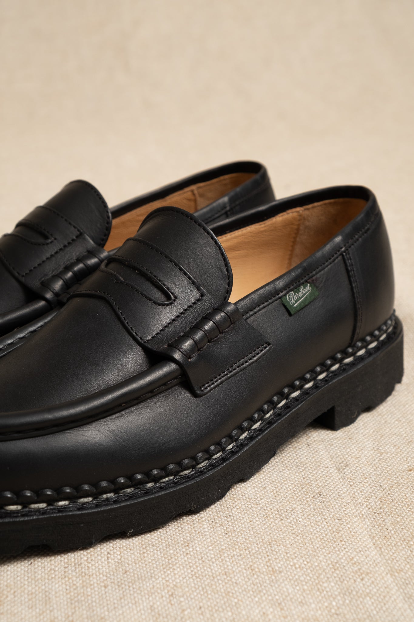 Paraboot Reims Marche Lisse - Noir – Circle of Friends Shop