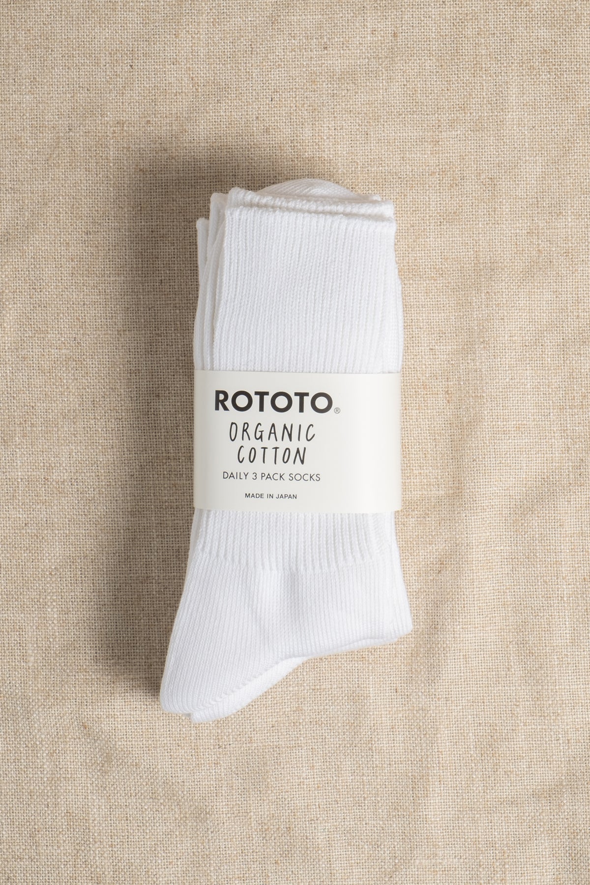 Ribbed Crew 3-Pack - White
