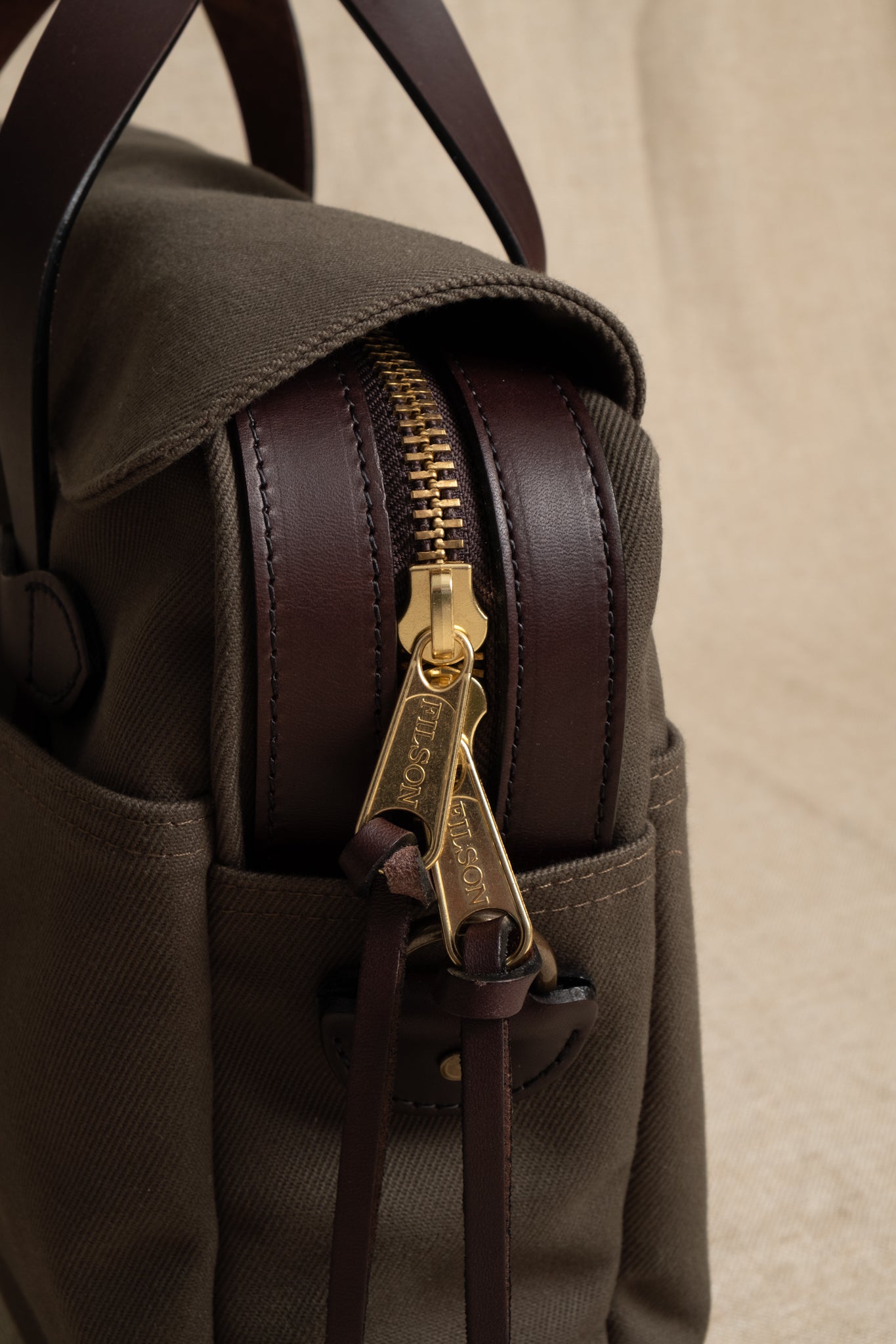 Rugged Twill Briefcase - Otter Green