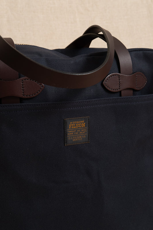 Rugged Twill Tote Bag - Navy