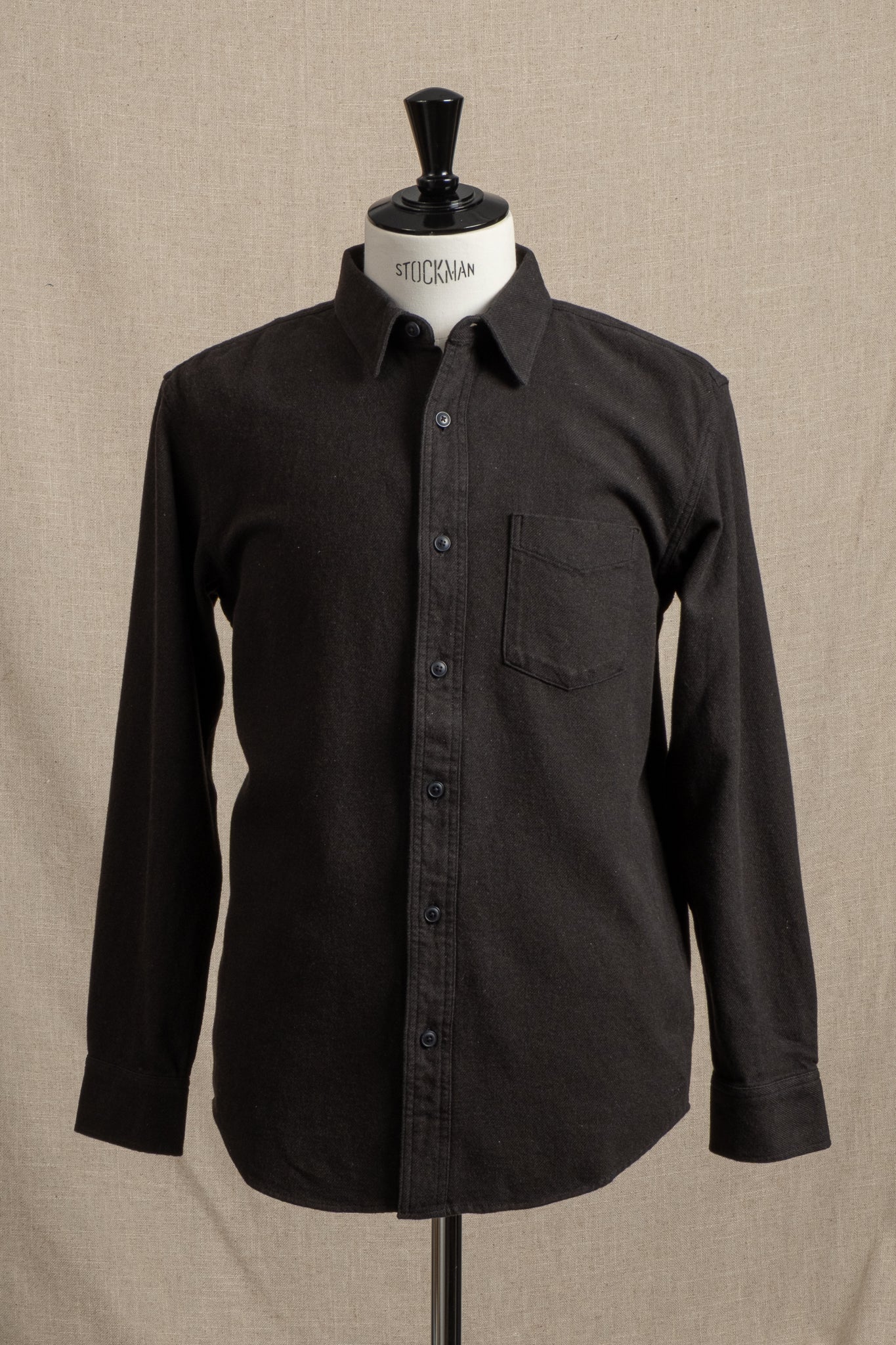 Rustic Flannel Work Shirt - Dark Moss Heather