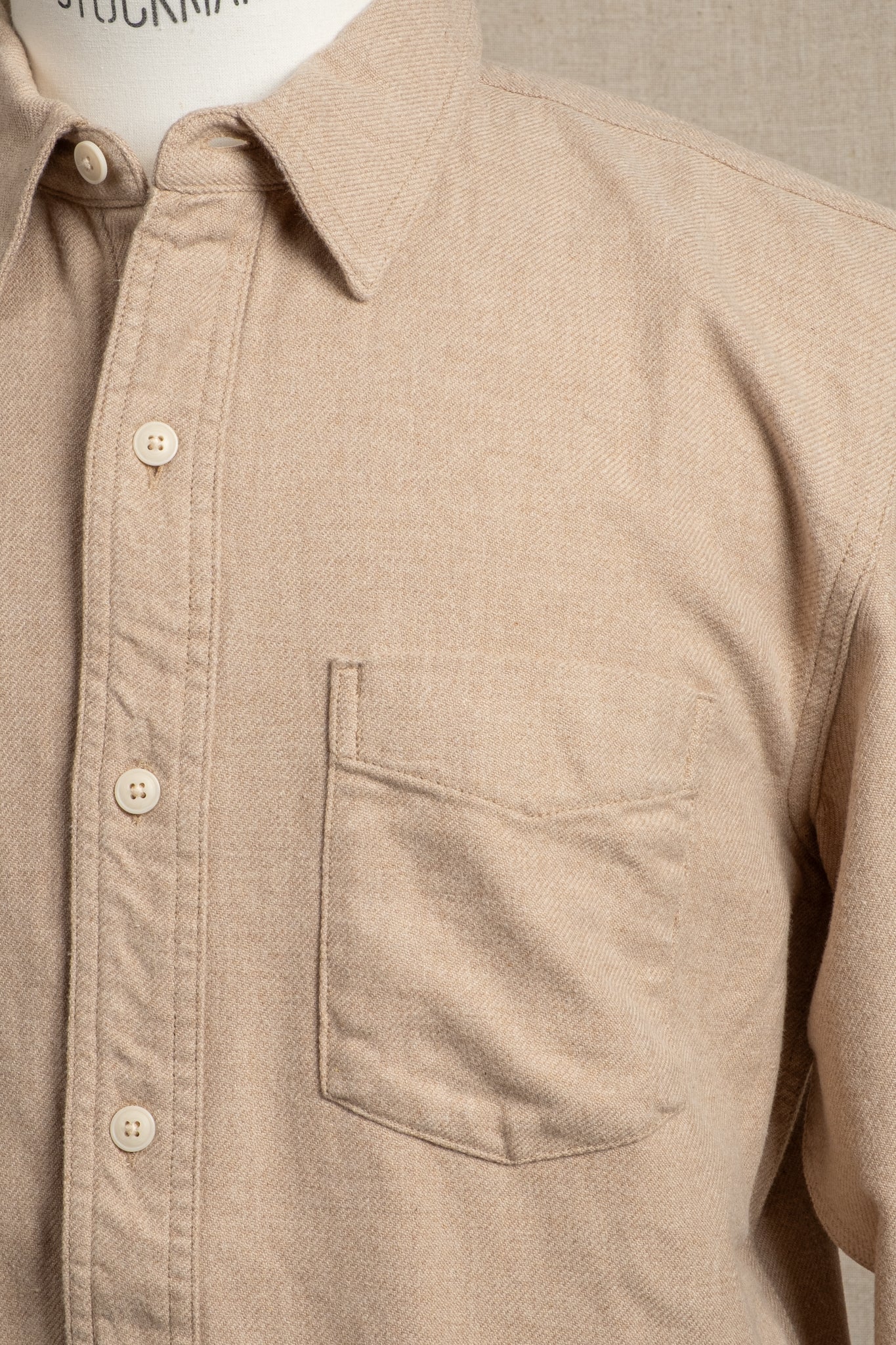 Rustic Flannel Work Shirt - Dark Natural Heather