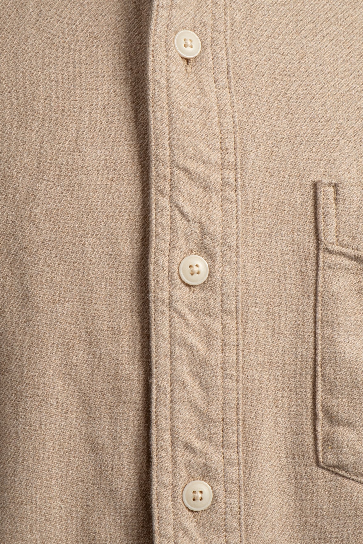 Rustic Flannel Work Shirt - Dark Natural Heather