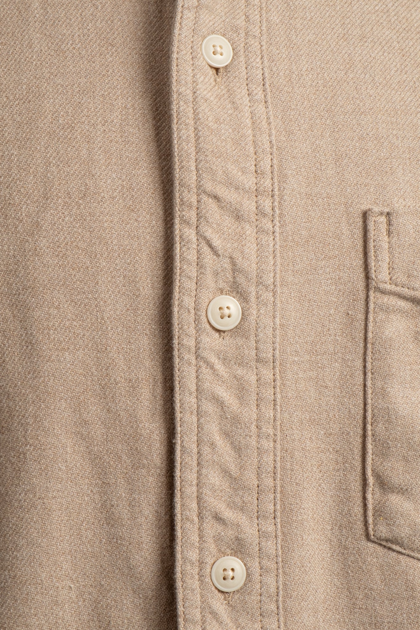 Rustic Flannel Work Shirt - Dark Natural Heather