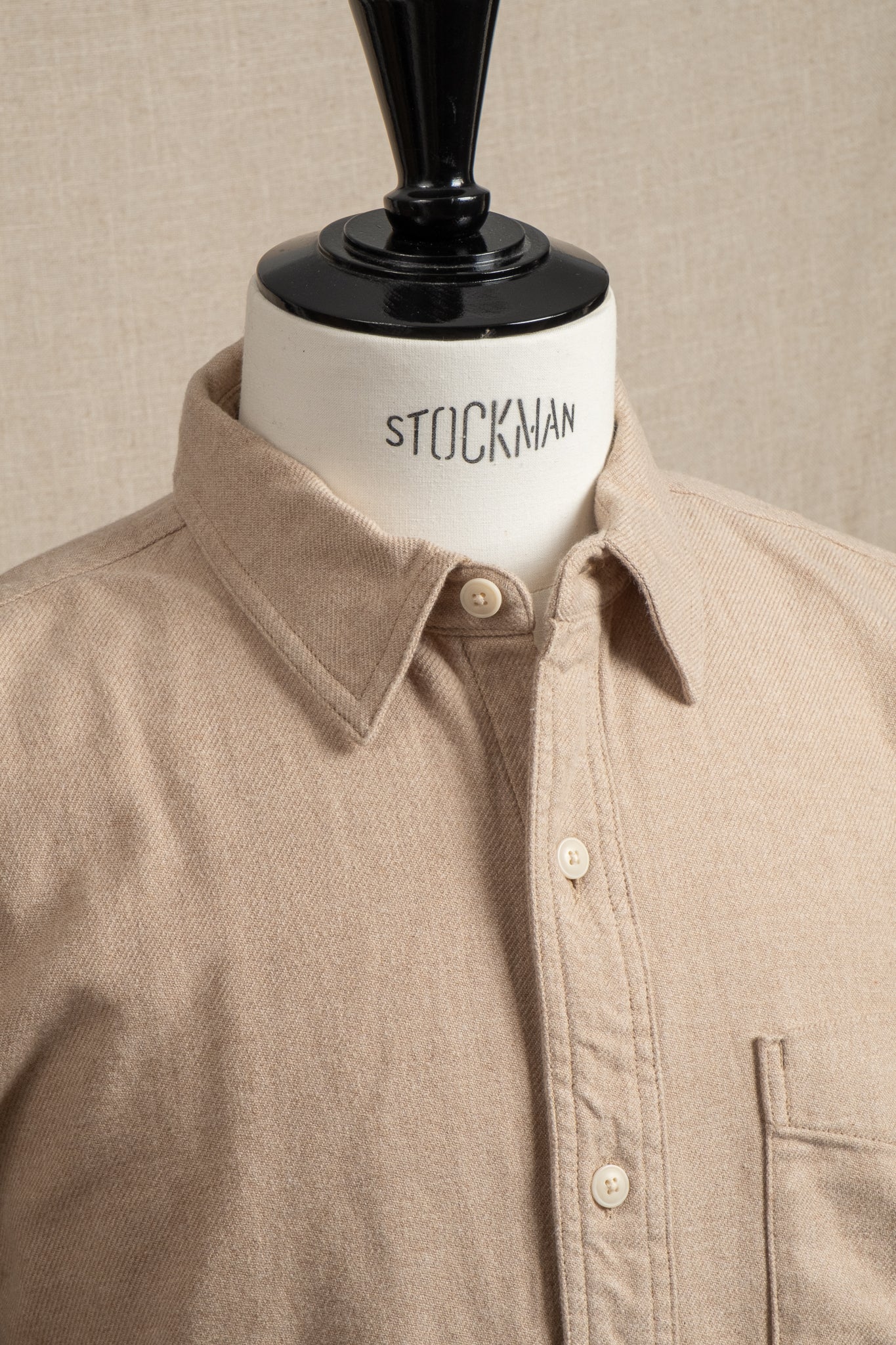 Rustic Flannel Work Shirt - Dark Natural Heather