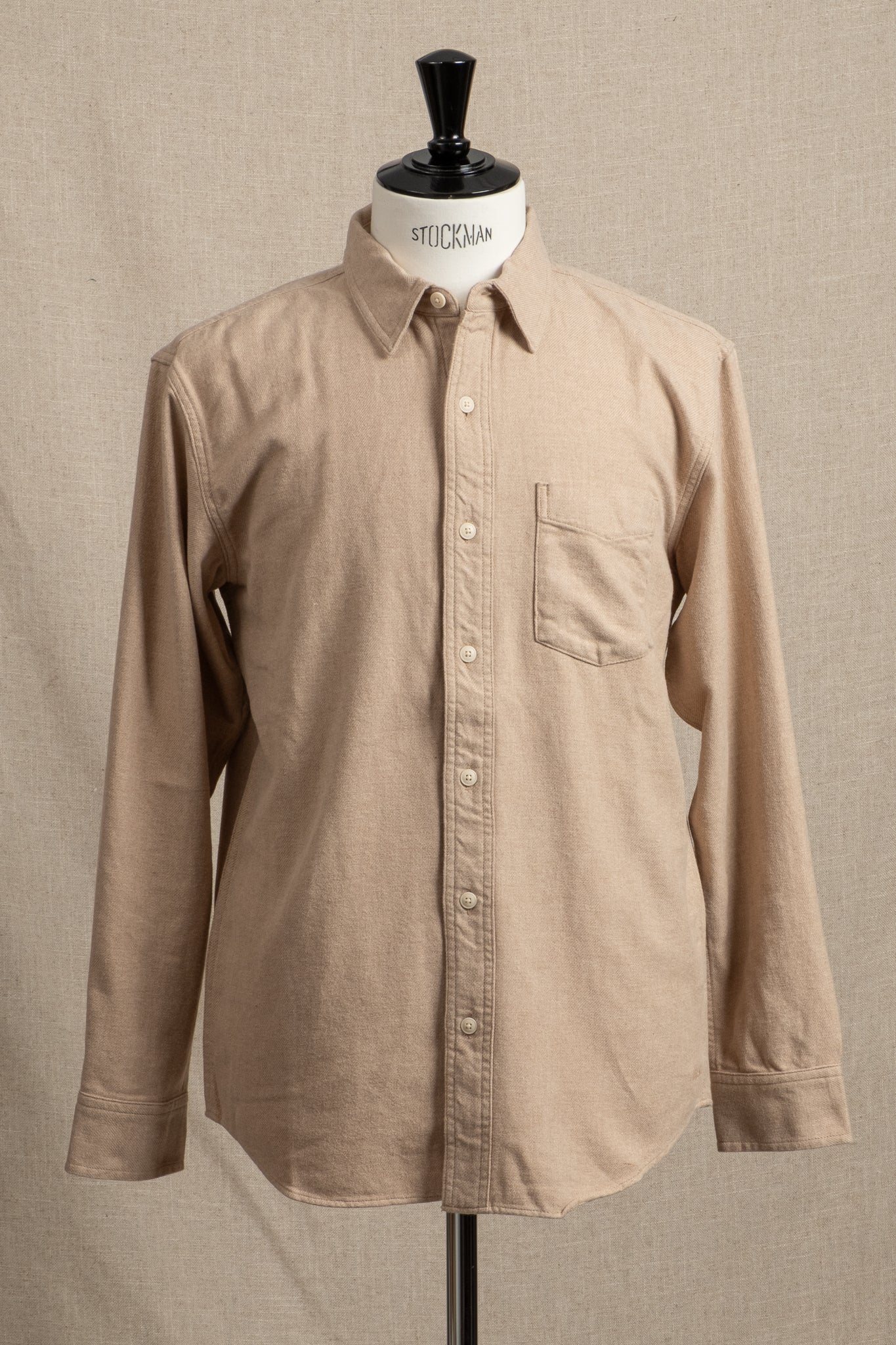 Rustic Flannel Work Shirt - Dark Natural Heather