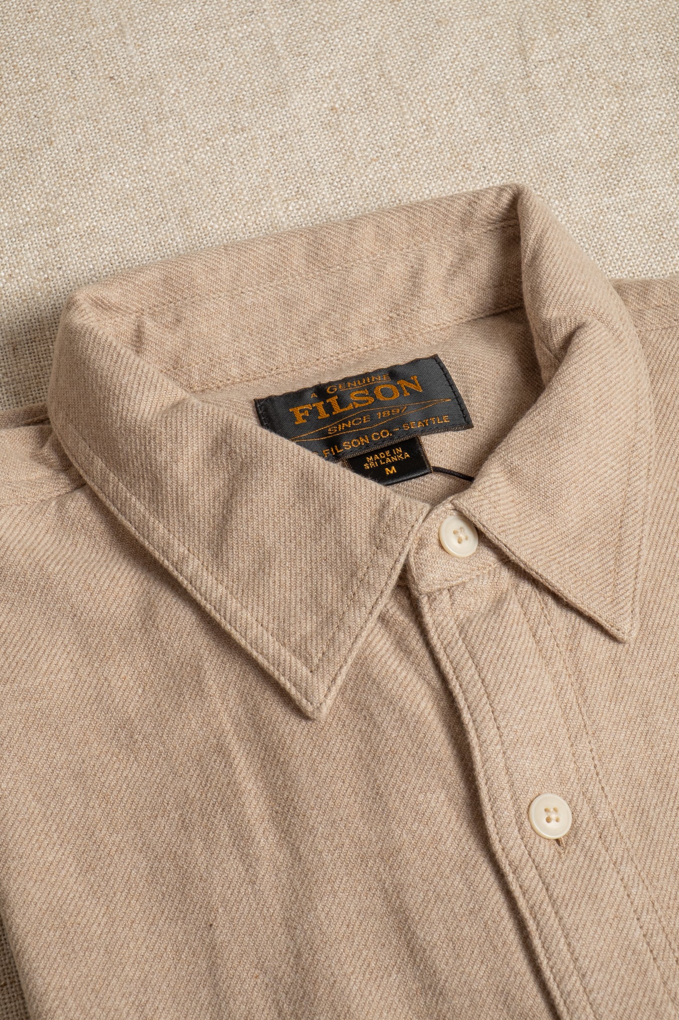 Rustic Flannel Work Shirt - Dark Natural Heather