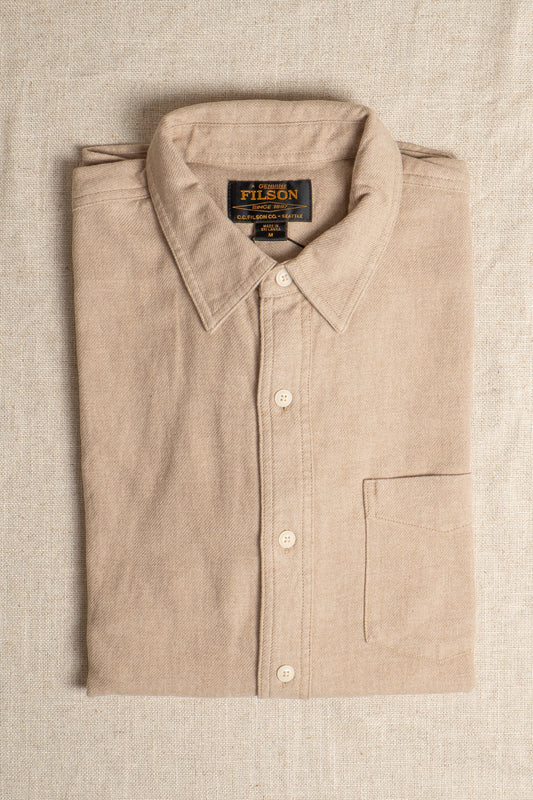 Rustic Flannel Work Shirt - Dark Natural Heather