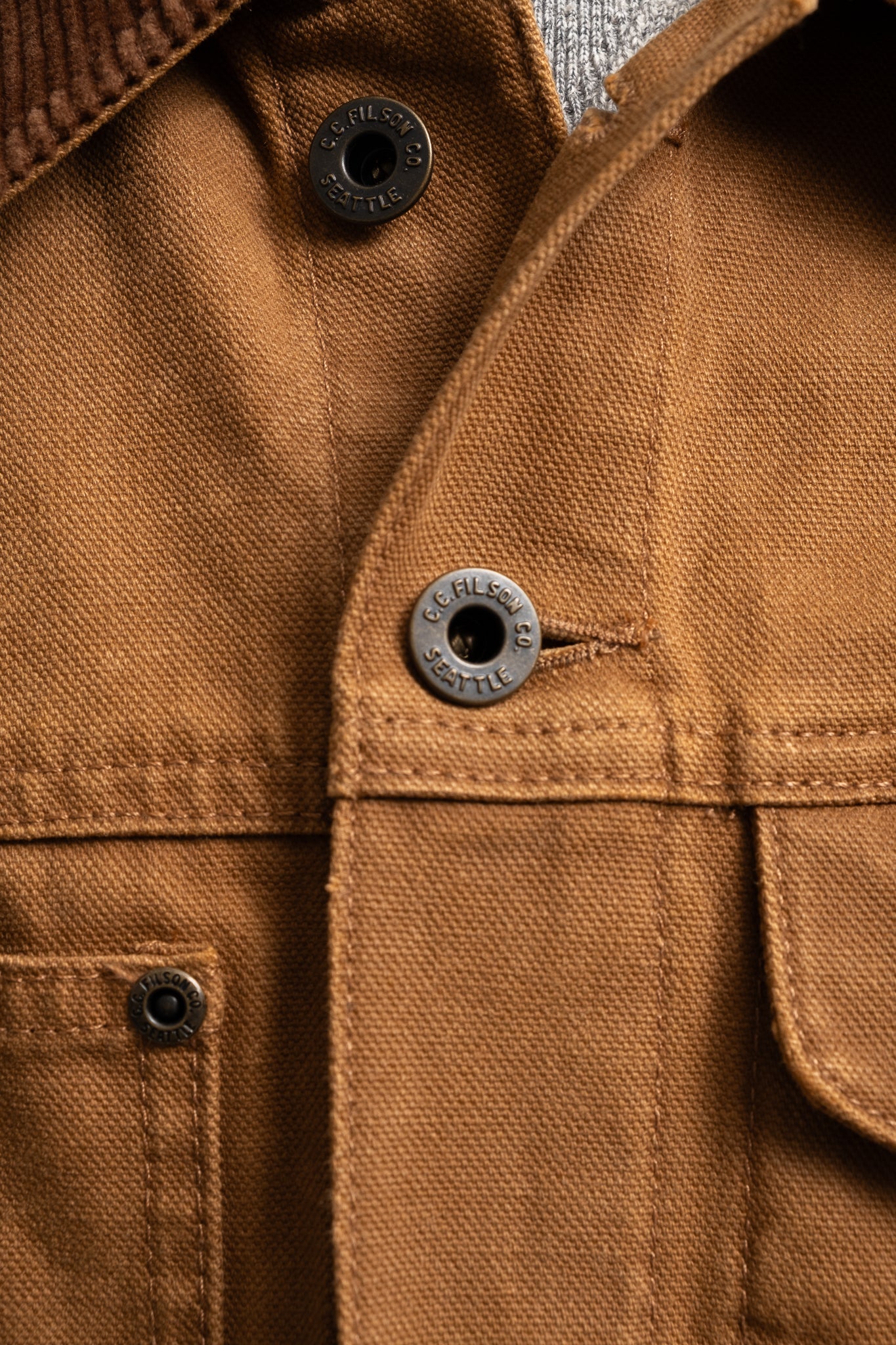 Short Cruiser Jacket Rustic Canvas - Whiskey