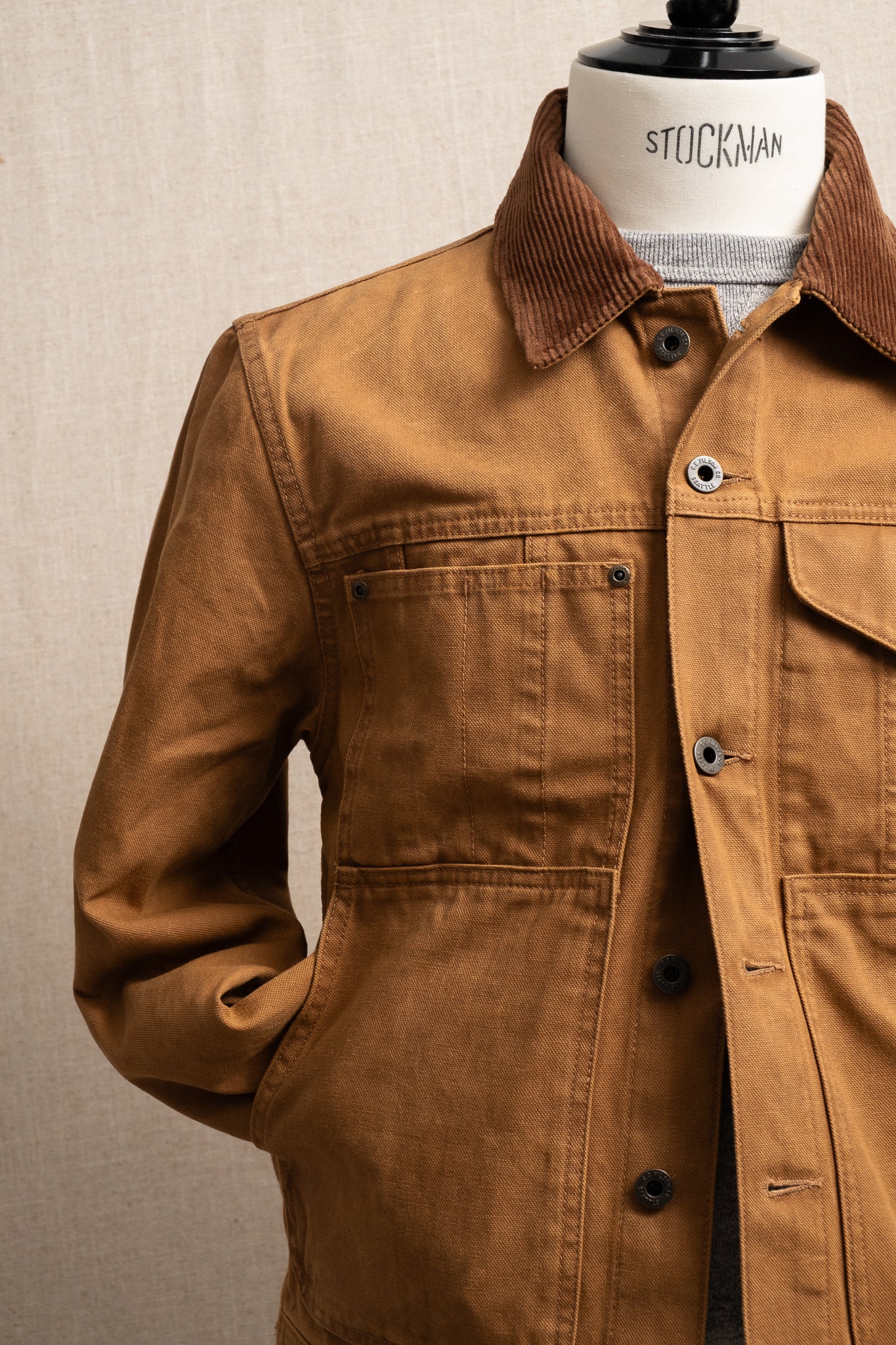 Short Cruiser Jacket Rustic Canvas - Whiskey