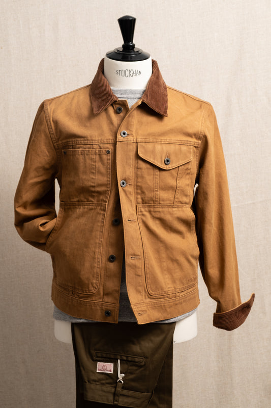 Short Cruiser Jacket Rustic Canvas - Whiskey