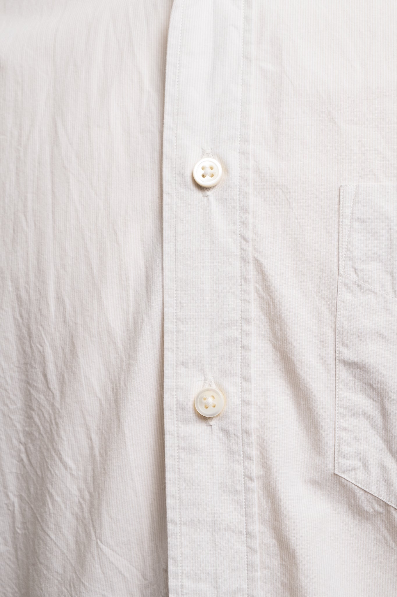 Snap BD Shirt - Beige Stripe