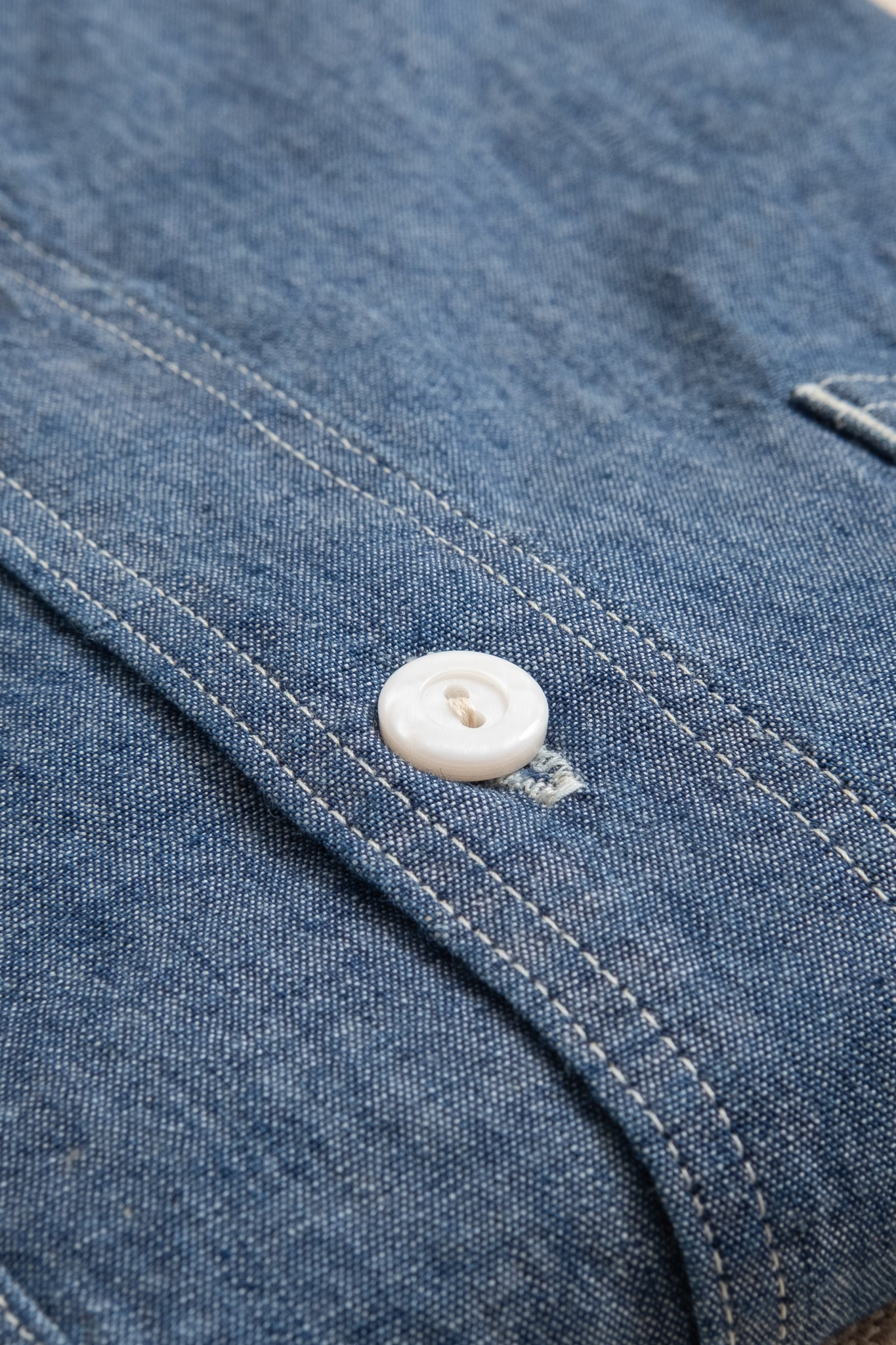 St.Louis Chambray Pocket Shirt - Indigo