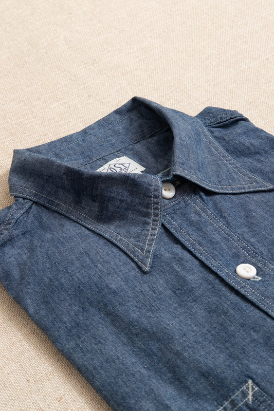 St.Louis Chambray Pocket Shirt - Indigo