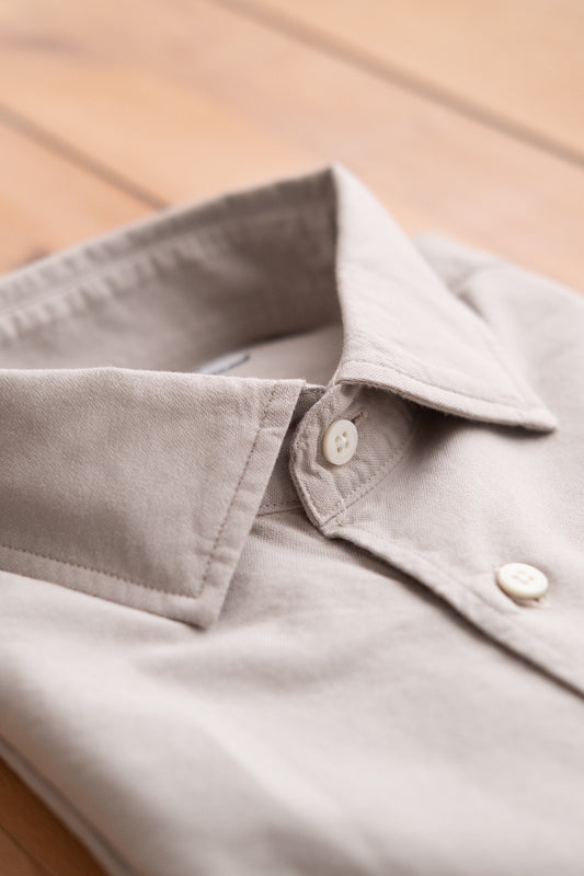 Standard Shirt Garment Dyed Oxford - Taupe