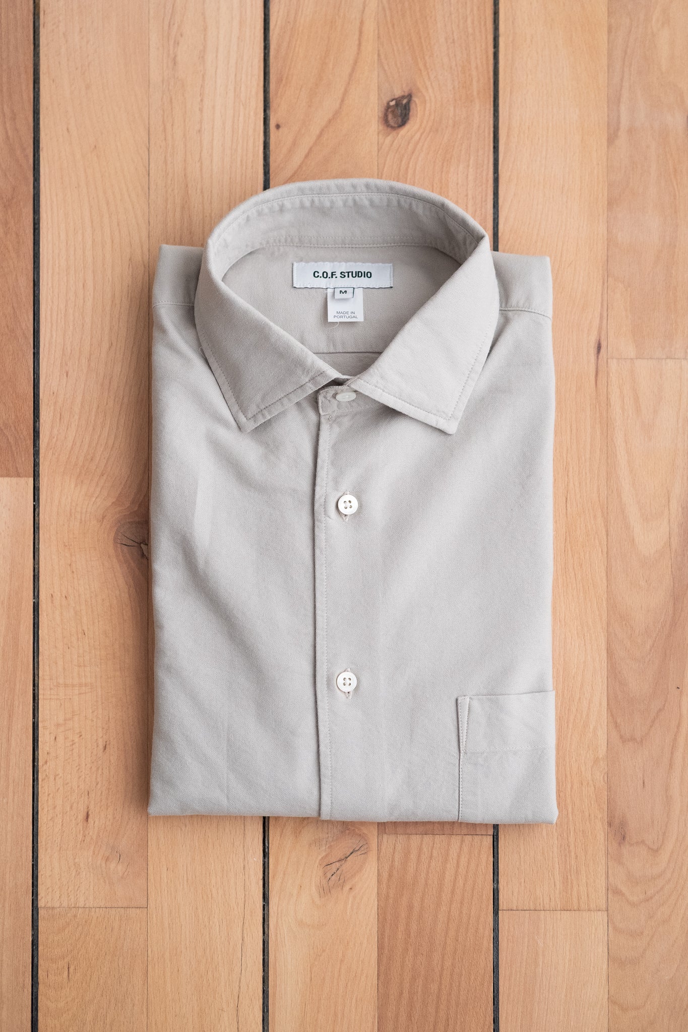 C.O.F. Studio Standard Shirt Garment Dyed Oxford